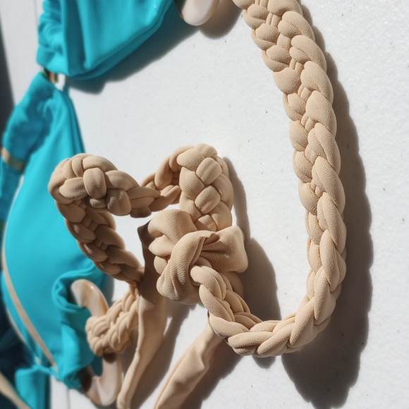 Halter Neck Triangle Bikini Set - Picture 14 of 17